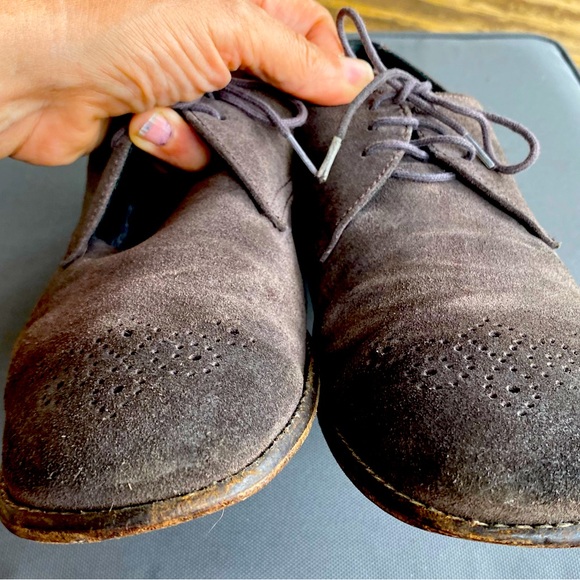 Suede wing tip women’s shoe made in Spain , Hakei Crafted - Picture 2 of 6